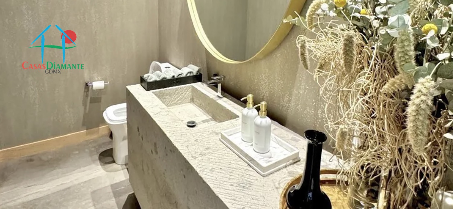 Jardines del Pedregal Casa Orquesta - Baño de visitas 1